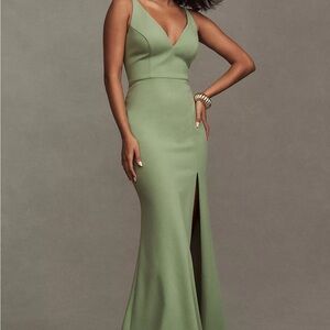 BHLDN Sage Green Maxi Dress